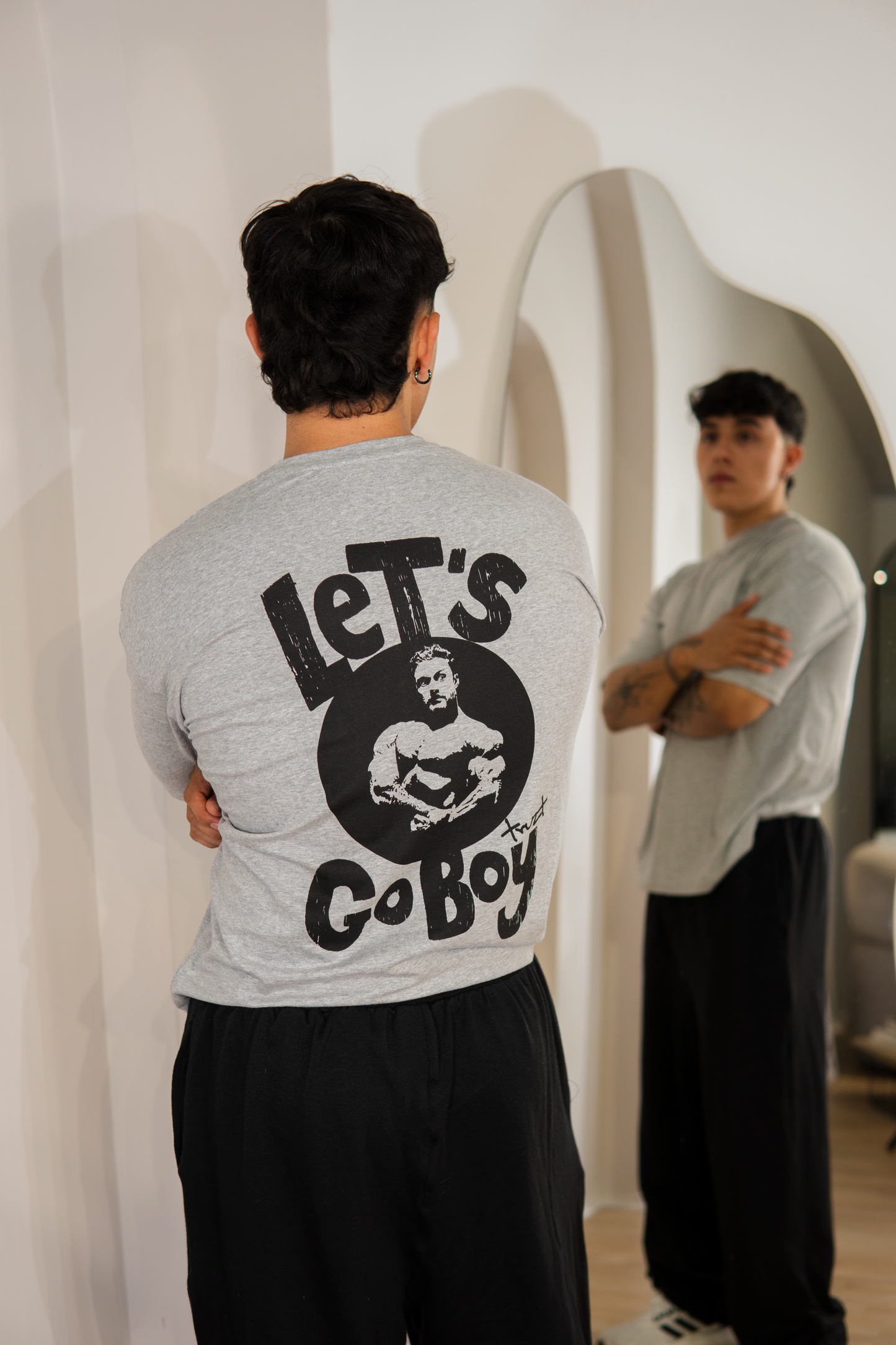 Oversized T-Shirt 'Let´s go boy'